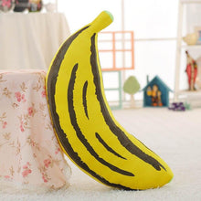 Load image into Gallery viewer, 1pc 30-100cm 2 Patterns Real life fruit pillow Banana Corn pillows Plush stuffed vegetable cushion Soft fabric Child&#39;s Xmas gift